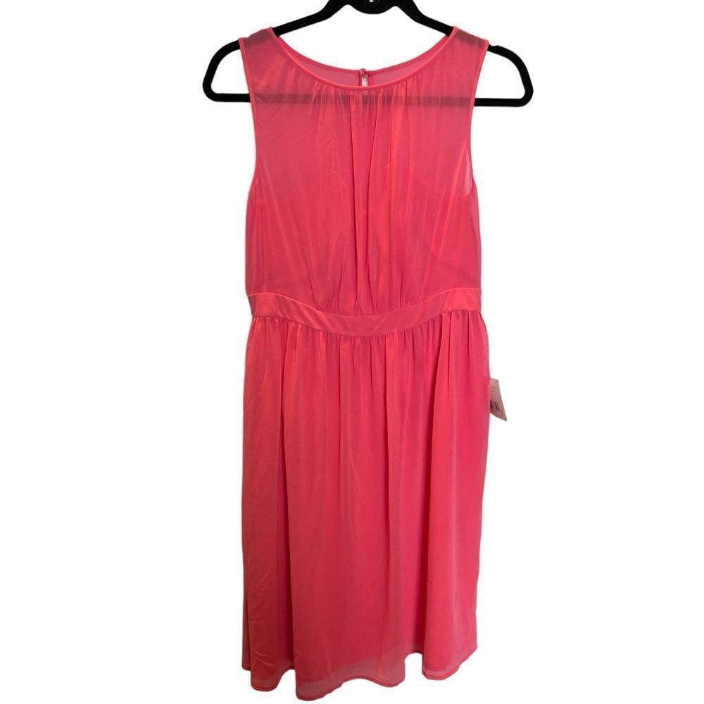 Tevolio Women's Soft Pink Sheath Dress Sleeveless Size 4